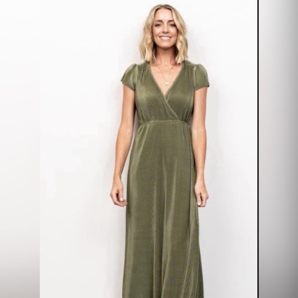 Pleated Maxi Dress - Picture 1 of 6
